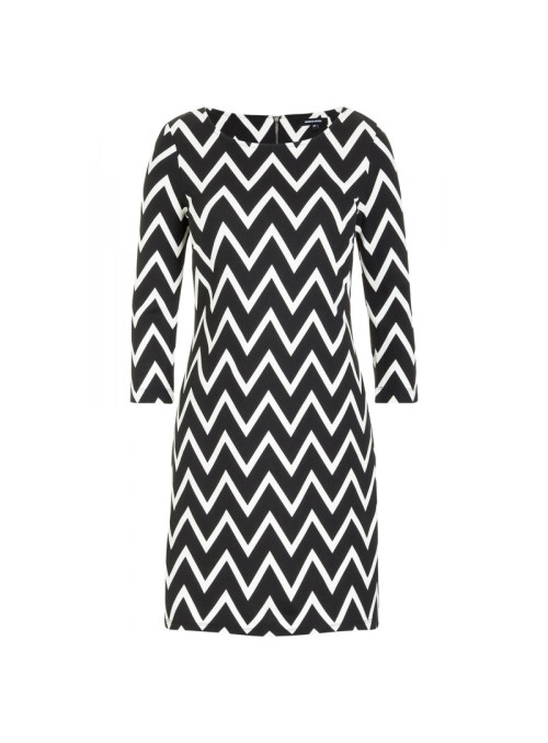 Jerseykleid mit Zig Zag Muster