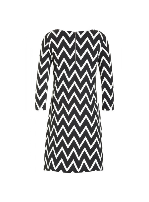 Jerseykleid mit Zig Zag Muster