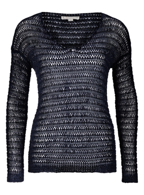 Pull en tricot grossier