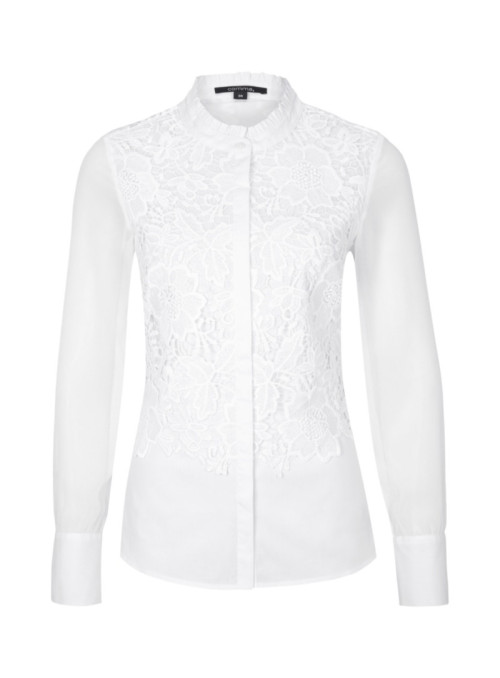 Blouse with lace and...