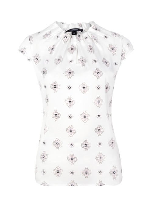 Short sleeve blouse with...