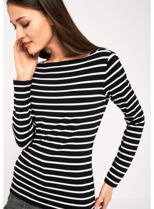 Striped long sleeve T-shirt