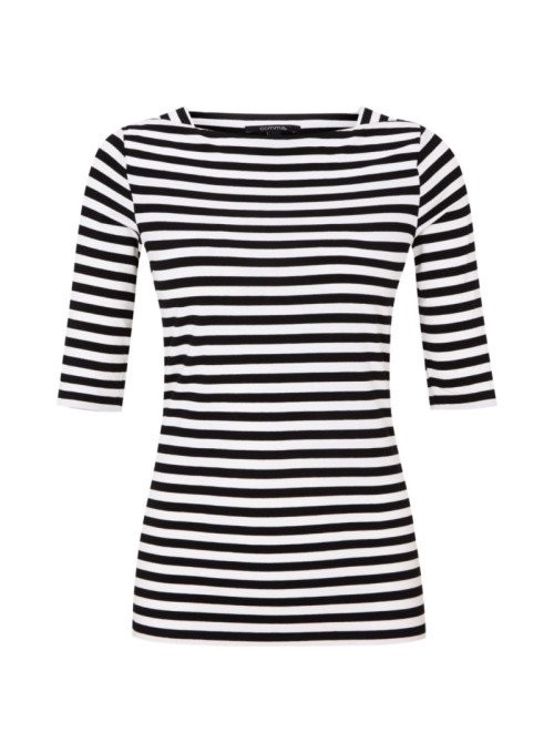 Striped 1/2 sleeve T-shirt