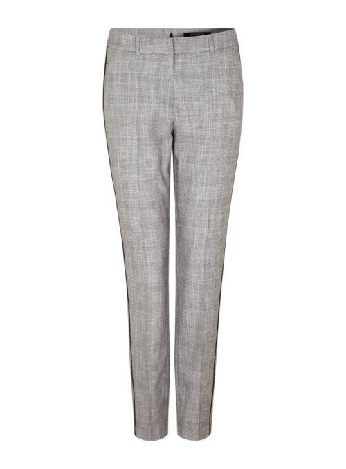 Woven pants with check...