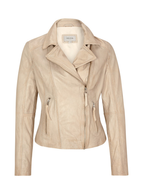 Veste en cuir style biker