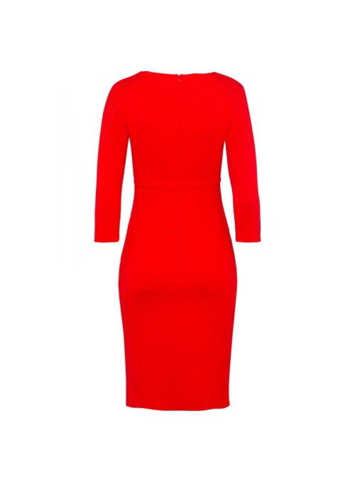 Figure-hugging jersey dress...