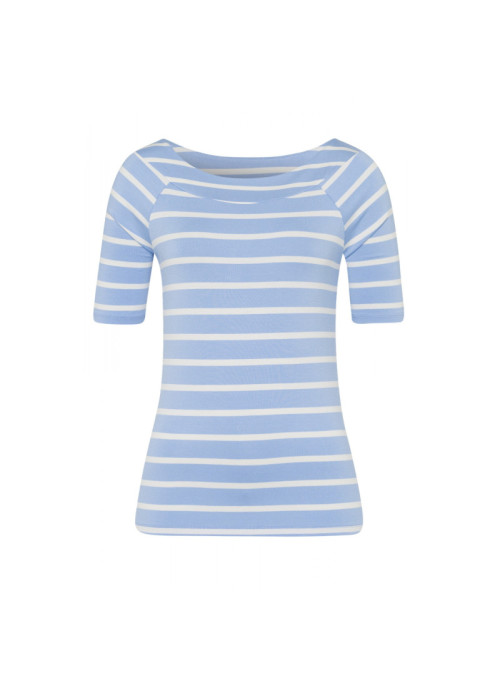 Striped t-shirt with boat...