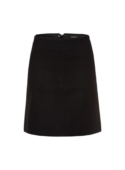 A-line mini wool skirt