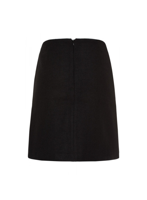 A-line mini wool skirt