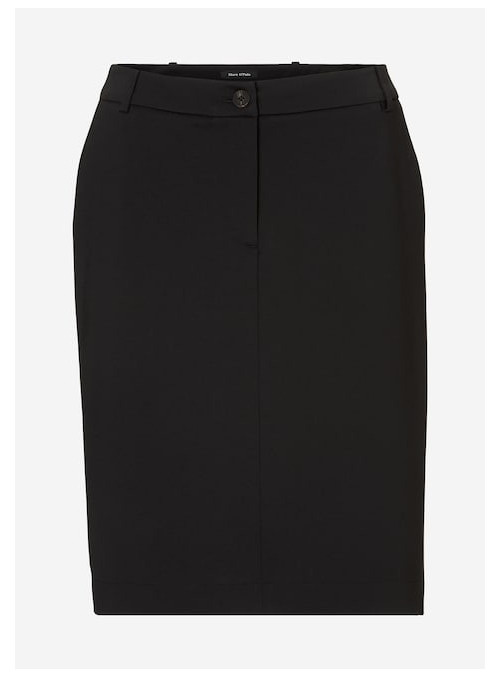 Interlock jersey pencil skirt