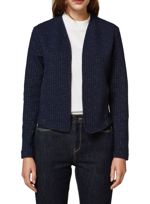 Jersey cardigan with...