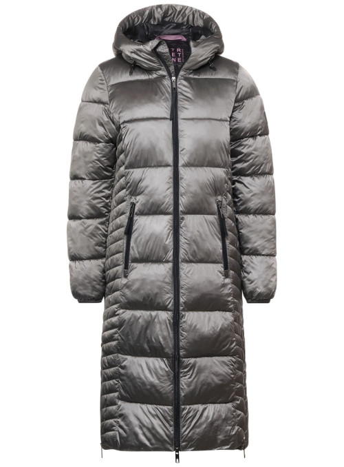 Lange Outdoor-Steppjacke