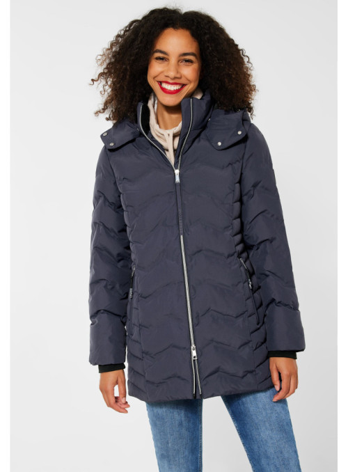 modern padded coat w. teflon