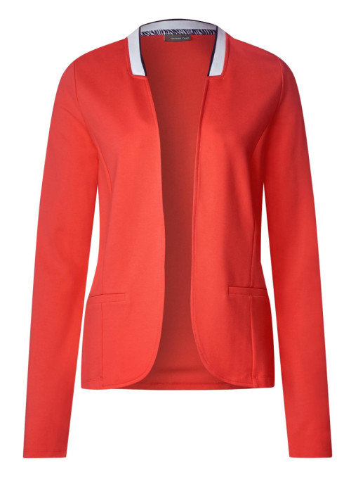 Offener Jersey Blazer mit...