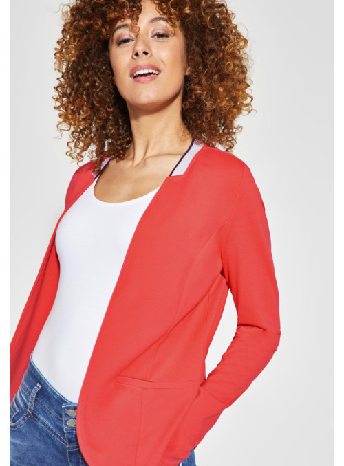 Offener Jersey Blazer mit...