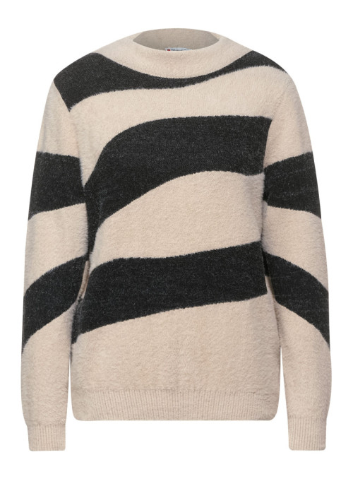 Striped sweater with...