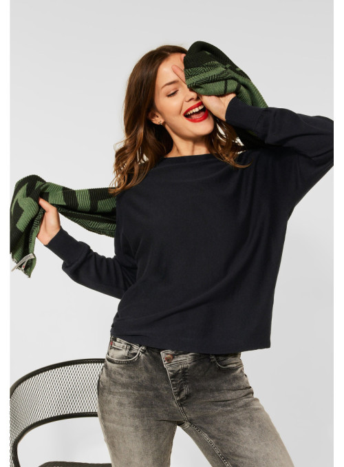 Sweater with dolman sleeves