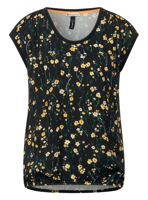 T-shirt with allover floral...