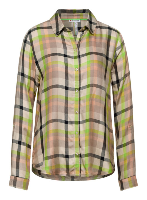 Blouse with check pattern...