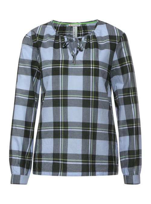 LTD QR Check tunic blouse