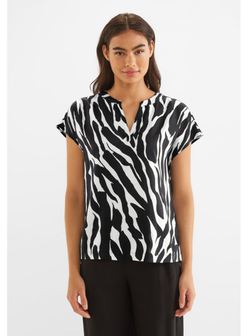 LTD QR shirtblouse w splitneck