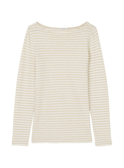 Striped long-sleeved...