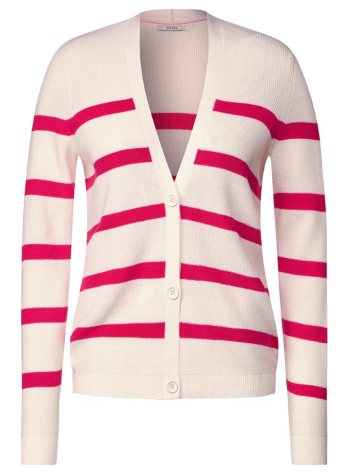 Buttoned Stripe Cardigan