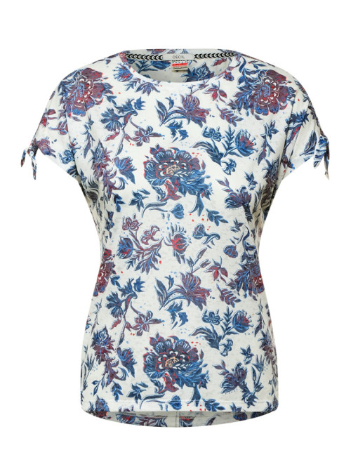 T-shirt with floral pattern...