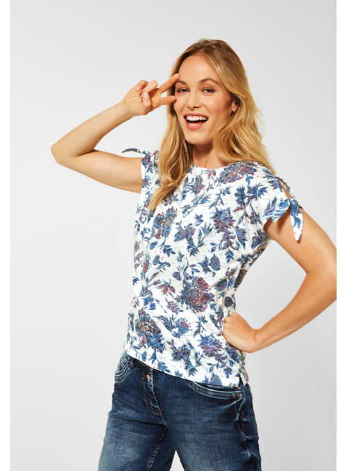 T-shirt with floral pattern...