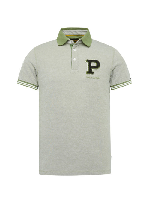 Short sleeve polo two tone...