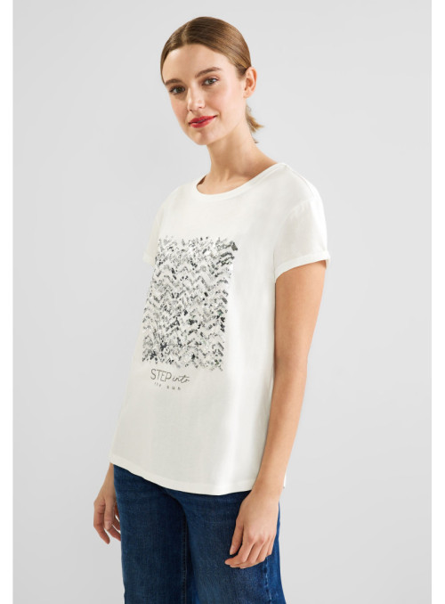 sequins artwork shirt