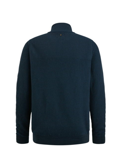 Half zip collar cotton plated