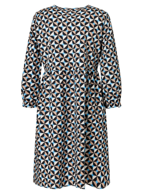 Printed Poplin Dress