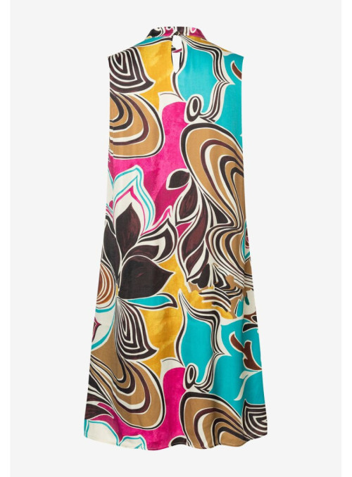 Printed Satin Dress