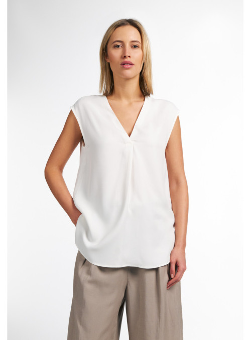 V-neck sleeveless viscose...