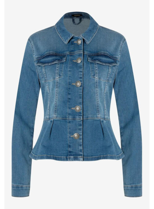 Blue Denim Jacket w Peplum