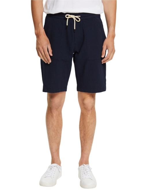 Shorts aus Seersucker