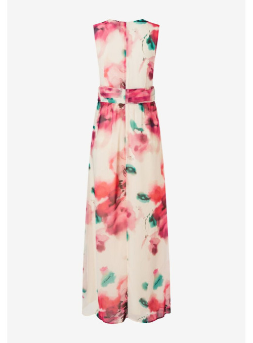 Sleeveless Maxi Print Dress