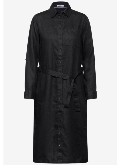 LINEN_Solid Shirt Dress