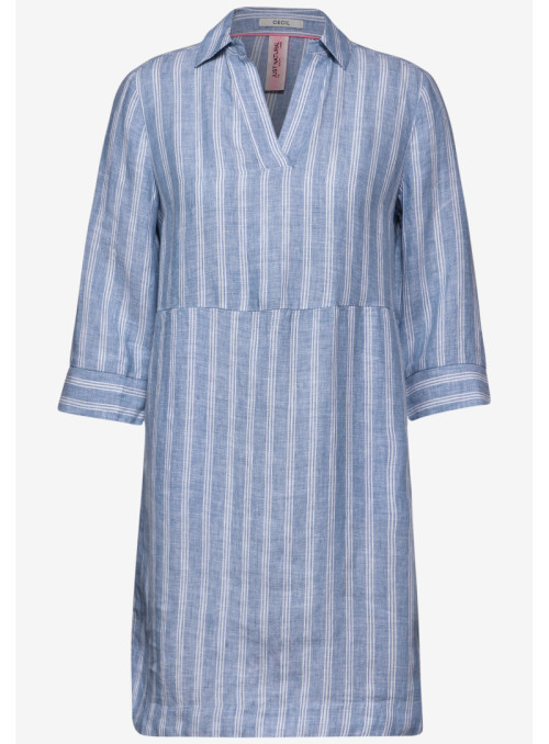 LINEN_Stripe Chambray Dress