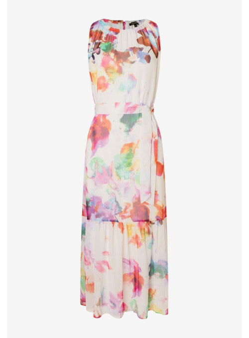 Printed Chiffon Maxi Dress