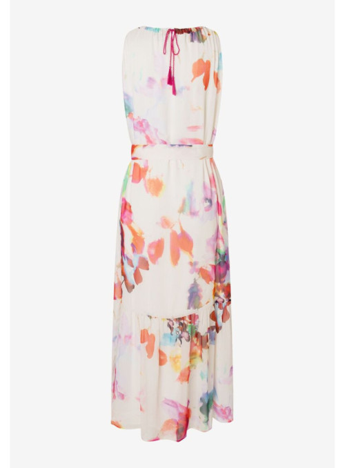 Printed Chiffon Maxi Dress