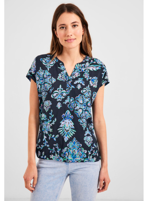 TOS Ornament Print Blouse