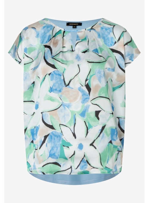 Patch Shirt with Print at...