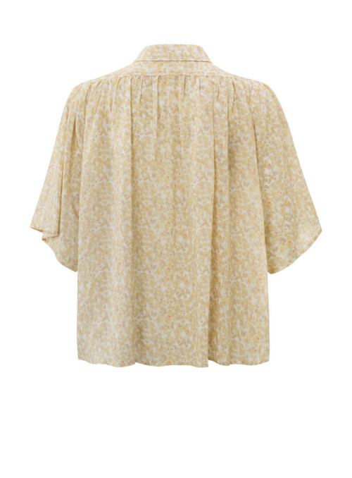 Woven blouse with floral print