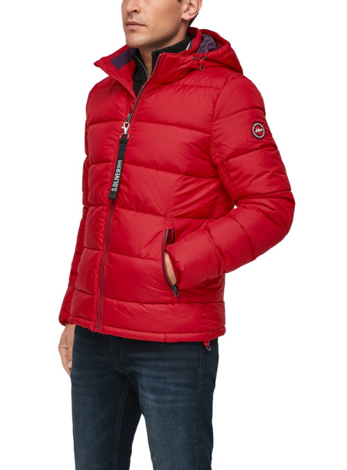 Quilted jacket with...