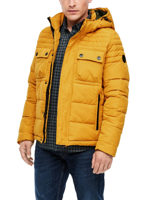 Quilted jacket with hood