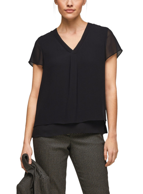 Chiffon layering blouse