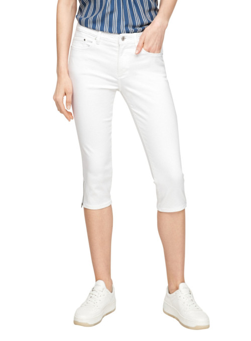 Pantalon capri slim fit en...