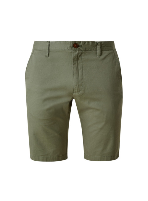 Shorts aus Stretch-Twill